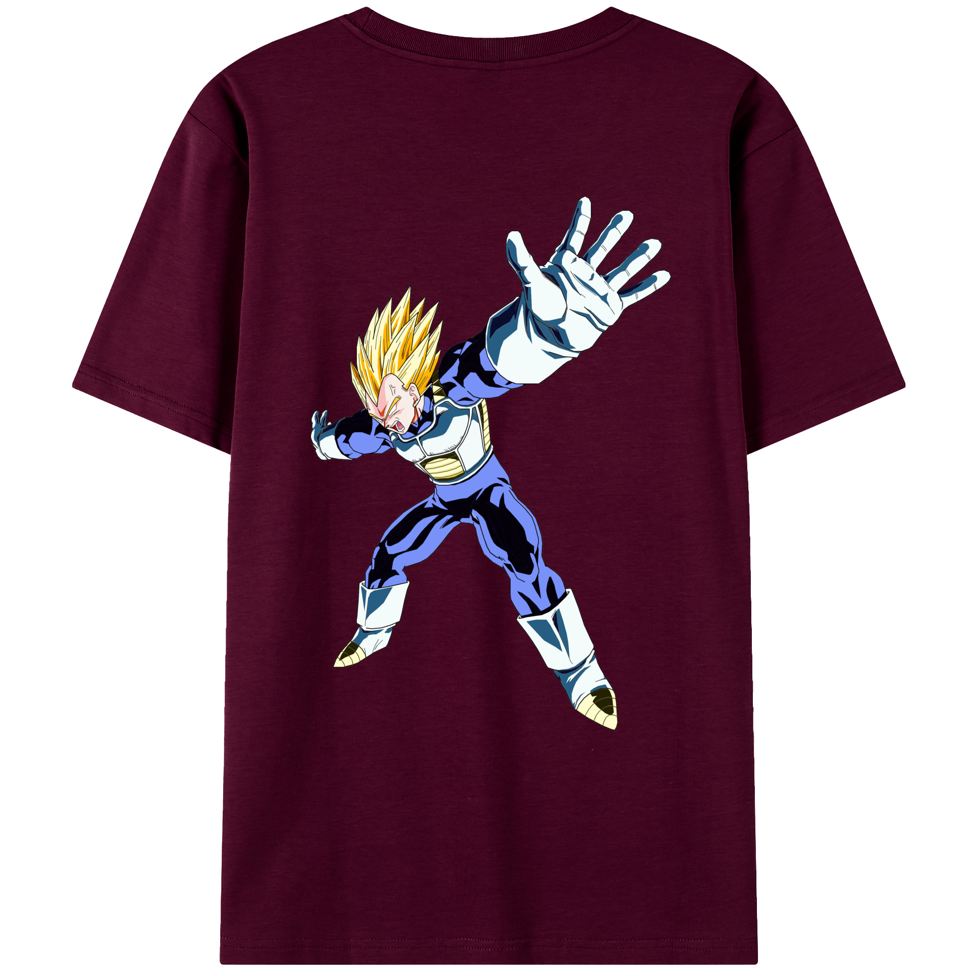 （画像用） ドラゴンボール ベジータ四世（Bejīta Yonsei）DRAGON BALL Vegeta IV レディース半袖Tシャツ(バックプリント)